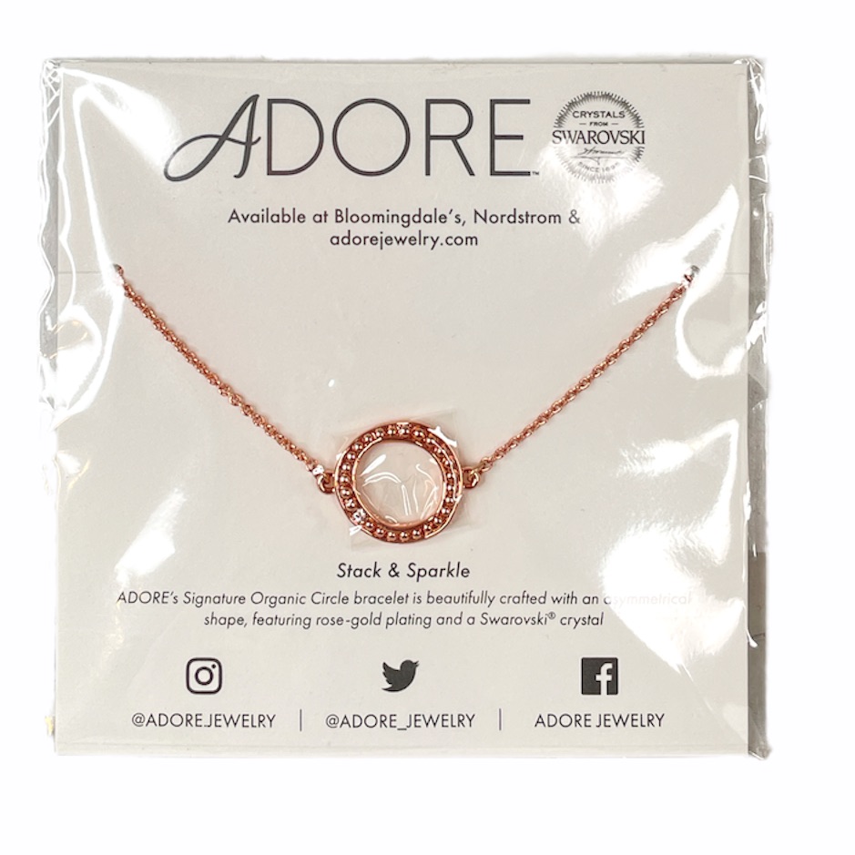 Adore Signature Organic Circle Bracelet Rose Gold 25$